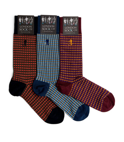 London Sock Company Shaken & Stirred Socks (pack Of 3) In Multi