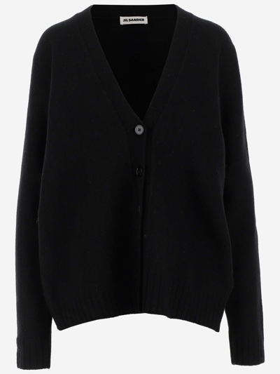Jil Sander Cardigan In Black
