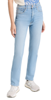Mother The Thrasher Skimp High Waist Straight Leg Jeans In High-life