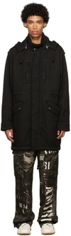 Amiri Quilted Fishtail Parka In Black