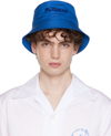 Alexander Mcqueen Mcqueen Graffiti Bucket Hat In Blue