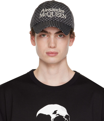 Alexander Mcqueen Logo Embroidered Printed Baseball Cap In Black | ModeSens
