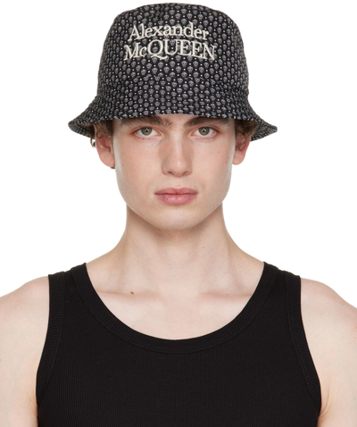 Alexander Mcqueen Skull-print Embroidered Bucket Hat In Multi-colored
