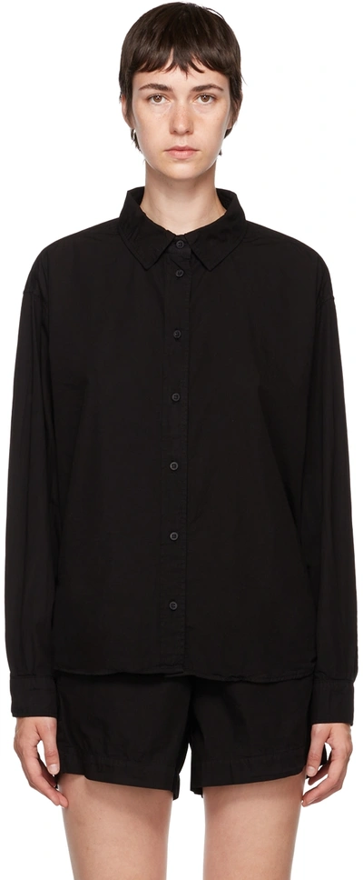 Cotton Citizen Black Santorini Shirt In Jet Black