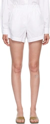 Cotton Citizen White Santorini Shorts In White