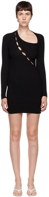 Cotton Citizen Capri Black Cut-out Stretch-cotton Mini Dress In Jet Black