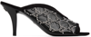 Gucci 90mm Gg Crystal-embellished Sandals In 1000 Nero/nero