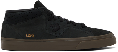 Converse Black Louie Lopez Pro Sneakers In Black/black/dark Mus