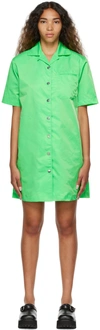 Remain Birger Christensen Storm Recycled Shell Mini Shirt Dress In 14-6340