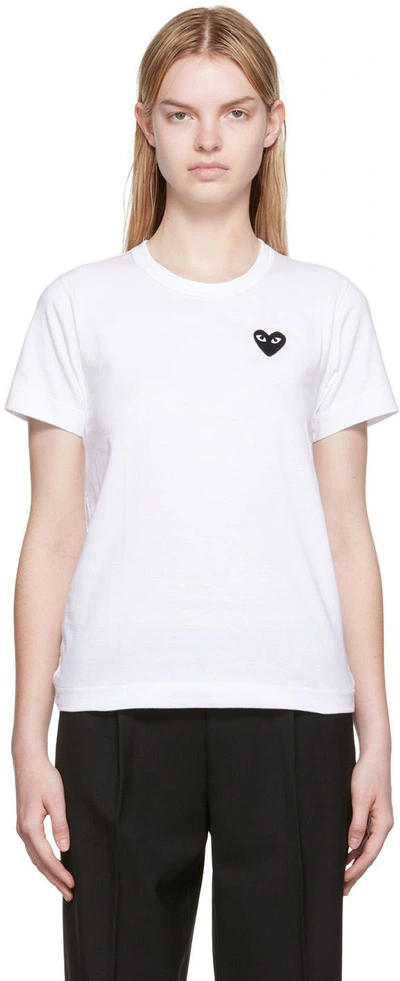 Comme Des Garçons Play White Heart Patch T-shirt
