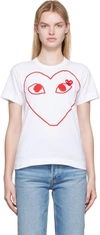 Comme Des Garçons Play T-shirt-xs Nd Comme Des Garcons Play Female In White