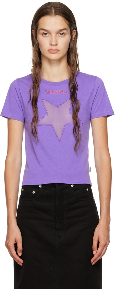 Marc Jacobs Heaven Purple Star Mesh Baby T-shirt | ModeSens