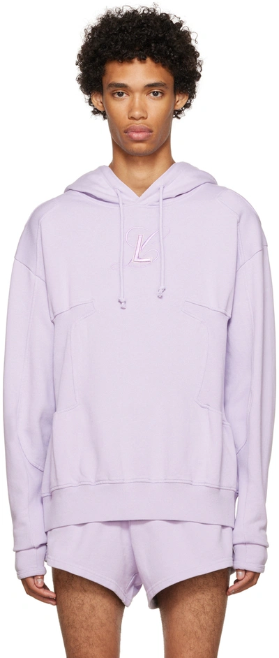 Luar Purple Paneled Hoodie