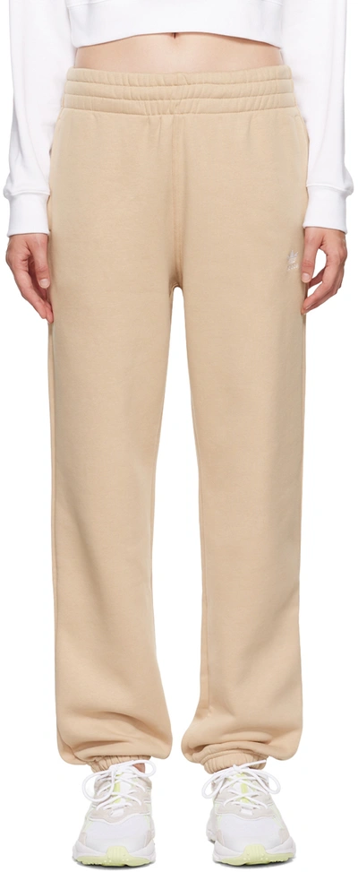 Adidas Originals Beige Adicolor Lounge Pants In Brown