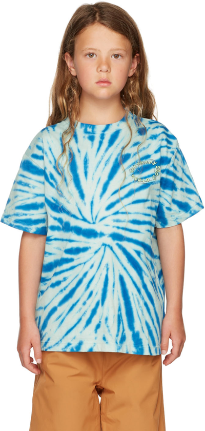 Molo Kids Blue Riley T-shirt In 7787 Astro Swirl