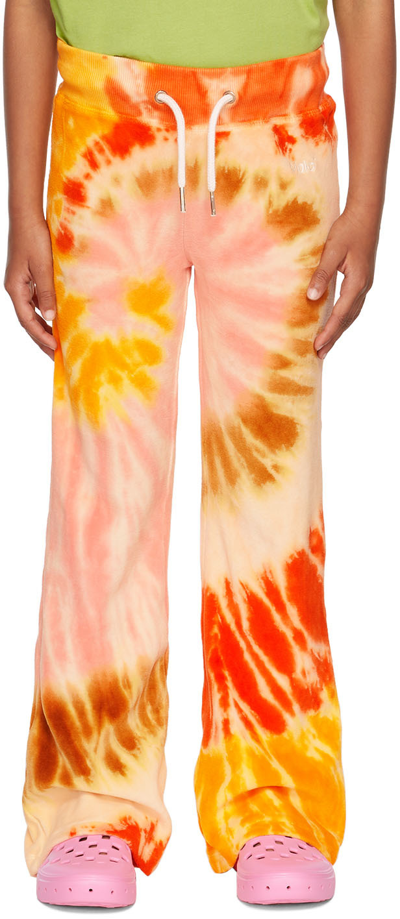 Molo Kids Multicolor Annie Lounge Pants In 6617 Tie Dye Galaxy