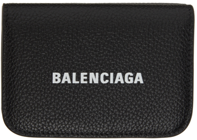 BALENCIAGA BLACK MINI CASH BIFOLD WALLET