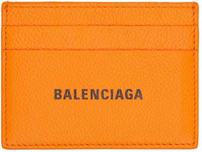 Balenciaga Cash Card Holder 'pop Orange/lblack'