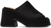 Ganni Retro Recycled Platform Mules In 099 Black