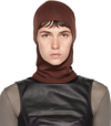 RICK OWENS BROWN CASHMERE BALACLAVA