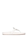 Tory Burch Miller Cloud Leather Thong Sandals In Ivory
