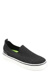 Vance Co. Men's Hamlin Casual Knit Slip-on Sneakers In Black