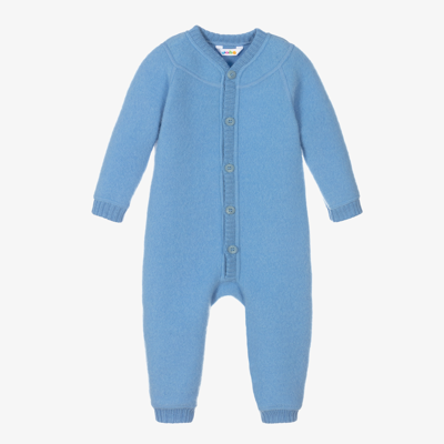 Joha Babies' Blue Thermal Wool Romper