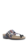 Munro Aries Sandal In Stripe Multi-gore