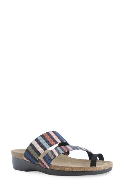 Munro Aries Sandal In Stripe Multi-gore