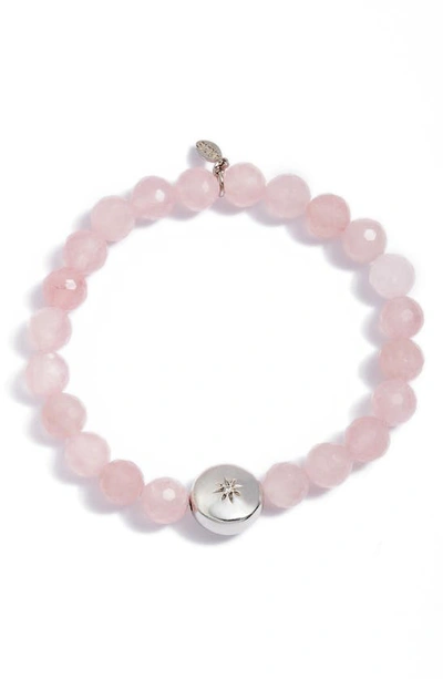 Anzie Boheme Beaded Bracelet In Rose Quartz