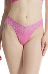 Hanky Panky Low Rise Thong In Chateau Rose Pink
