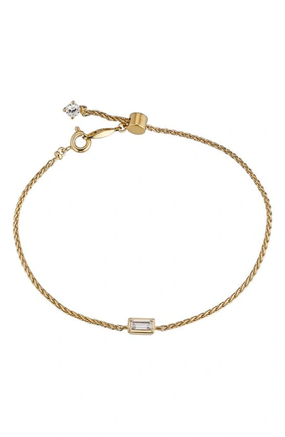 Nadri Entwine Baguette Cubic Zirconia Bracelet In Gold