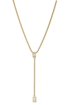 Nadri Entwine Cubic Zirconia Y-necklace In Gold