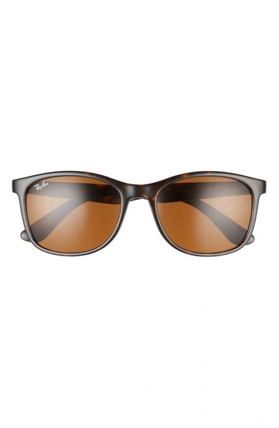 Ray Ban 56mm Square Sunglasses In Legend Gold/ Clear Dark Grey