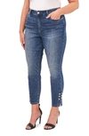 Cece Straight Leg Ankle Jeans In Blue