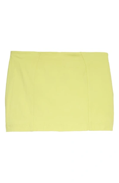 House Of Cb Nisha Sculpting Miniskirt In Neon
