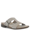 Munro Jody Slide Sandal In Alloy Nubuck