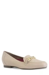 Munro Blair Bit Loafer In Beige Leather