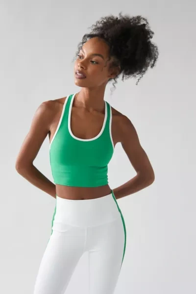 Splits59 Amber Airweight Bralette Top In Green