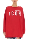 Dsquared2 Dsquared Women "icon" Sweatshirt In Red