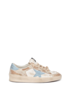 Golden Goose Stardan Leather Sneakers In Bianco