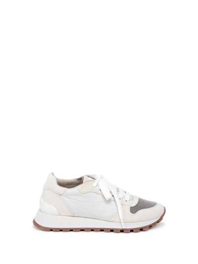 Brunello Cucinelli Trainers With Monili In Multicolor