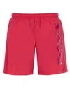 Alexander Mcqueen Mcqueen Graffiti Swim Shorts In Purple