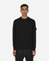 Stone Island Ribbed Crewneck Sweater With Long Sleeves In Black
