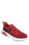 Vance Co. Men's Gibbs Knit Athleisure Sneakers In Red