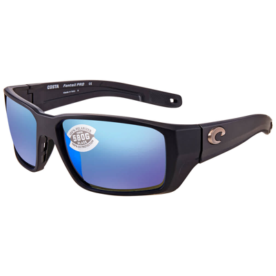 Costa Del Mar Fantail Pro Blue Mirror Polarized Glass Mens Sunglasses 6s9079 907901 60