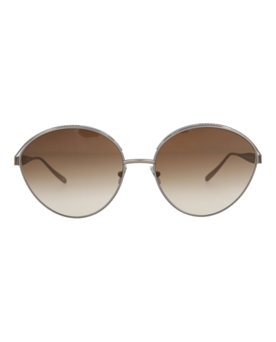 Alaïa Cat Eye-frame Metal Sunglasses In Brown