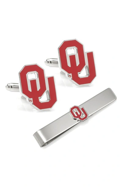 Cufflinks, Inc . Ncaa Oklahoma Sooners Cuff Links & Tie Bar In Red