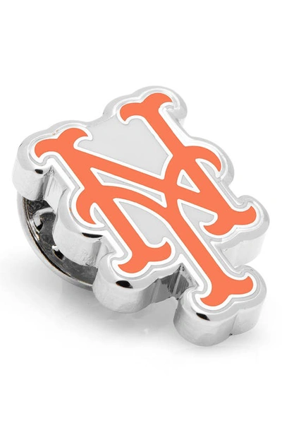 Cufflinks, Inc Mlb New York Mets Lapel Pin In Orange