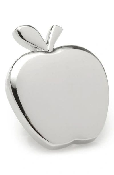 Cufflinks, Inc Apple Lapel Pin In Silver